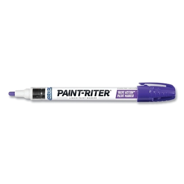 LA-CO Industries Inc Markal® PAINT-RITER® VALVE ACTION® Paint Marker, Purple, 1/8 in Tip, Medium