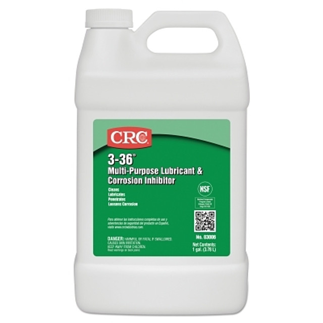 CRC® 3-36® Multi-Purpose Lubricant and Corrosion Inhibitor, 1 gal Bottle CRC® 3-36® Multi-Purpose Lubricant and Corrosion Inhibitor, 1 gal Bottle