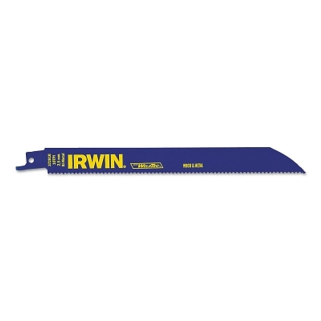 Irwin® Tools Irwin® Metal & Wood Cutting Reciprocating Blade with WeldTec, 8 in x 0.738 in, 10 TPI, 50/PK