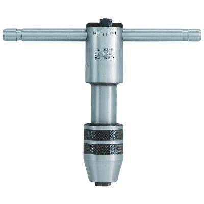 General Tools Reversible Ratchet Tap Wrenches, 4-1/4 in Length, No 12 to 1/2 in Tap Size