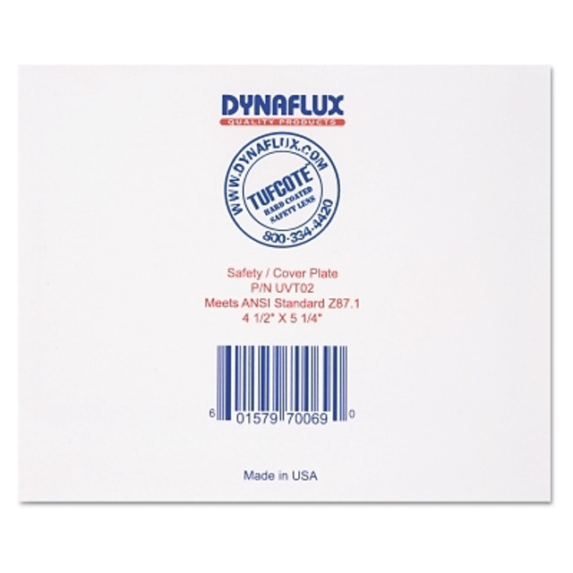 Dynaflux TUFCOTE Polycarbonate Hard Coated Lens, Scratch Resistant, 4-1/2 in x 5-1/4 in, Polycarbonate, Clear Dynaflux TUFCOTE Polycarbonate Hard Coated Lens, Scratch Resistant, 4-1/2 in x 5-1/4 in, Polycarbonate, Clear
