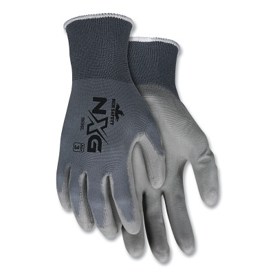 MCR Safety NXG® PU Coated Work Gloves, 9696, Medium, Gray, Touchscreen
