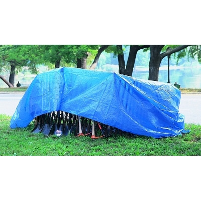 ORS Nasco Anchor Brand Multiple Use Tarp, 6 ft W x 8 ft L, Polyethylene, Blue