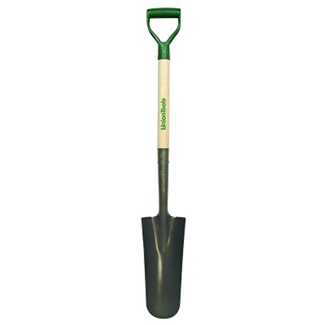 The AMES Companies, Inc. UnionTools® Drain Spade, 14 in L x 5.25 in W Blade, 27 in Hardwood Poly D-Grip Handle The AMES Companies, Inc. UnionTools® Drain Spade, 14 in L x 5.25 in W Blade, 27 in Hardwood Poly D-Grip Handle