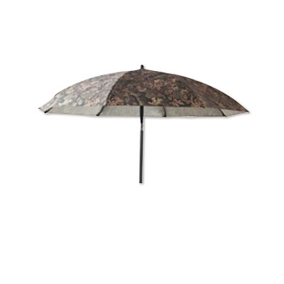 LAPCO Heavy-Duty Construction Umbrella, 7 ft, Camo (Black/Brown/Olive), Acrylic Coated Canvas, Includes Extension Pole/Case