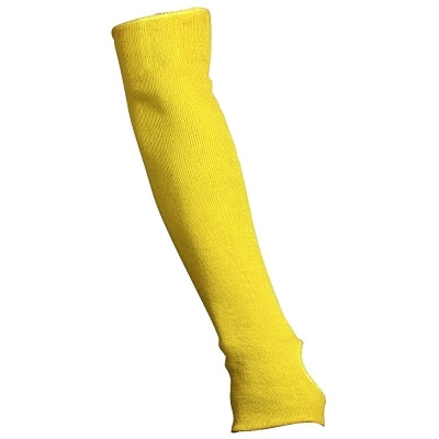 MCR Safety Cut Pro® Cut Resistant Sleeve, 18 in L x 3.25 in W, Yellow, Universal, Slip-On with Thumbslot