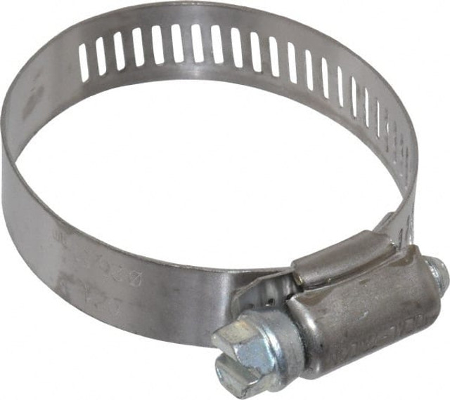 IDEAL TRIDON 5724051 Worm Gear Clamp: SAE 24, 1-1/16 to 2" Dia, Stainless Steel Band