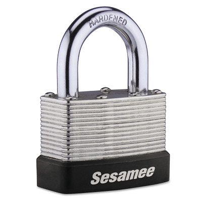 CCL™ Sesamee® Keyless Padlock, 5/16 in Shackle dia, 1 in L x 1 in W Shackle, Brass