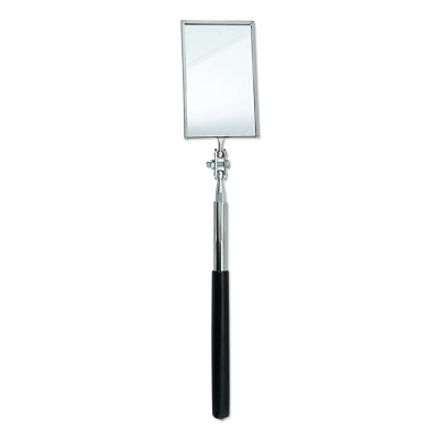 Ullman Telescoping Inspection Mirror, Rectangular, 2-1/8 in W x 3-1/2 in L, 11-3/8 in L to 15-1/4 in L