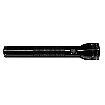 MAGLITE® Mag-Lite® Standard Flashlight, 2 D, 27 Lumens, Black, Hangpak
