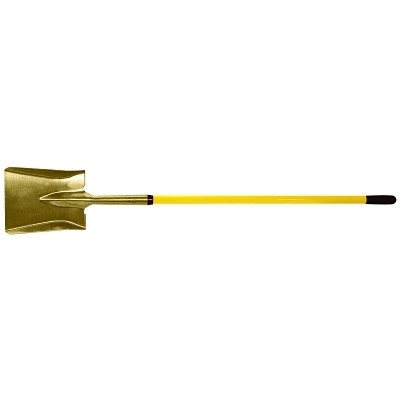 Ampco Safety Tools Ampco Safety Tools® Square Point Shovel, 11 in X 9 in Blade, Fiberglass Straight Handle