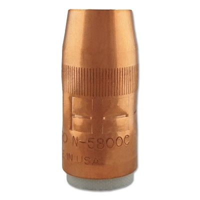 Bernard™ Centerfire™ MIG Nozzle, Flush, 5/8 in Bore, For T Series Tip, Copper