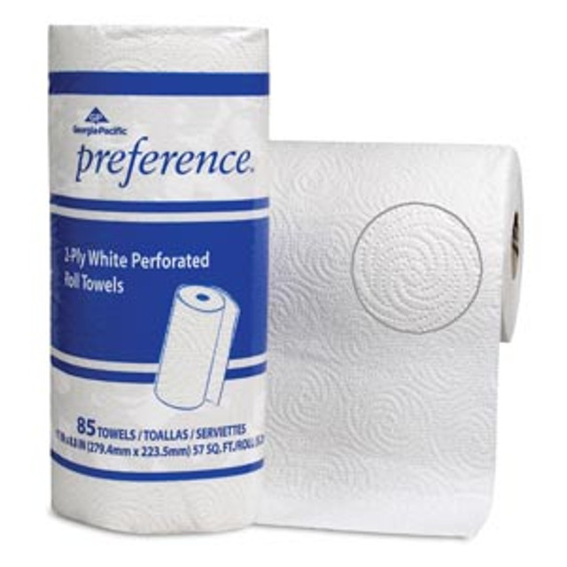 Georgia-Pacific Consumer Products  27385 Jumbo Perforated Roll Towels,  White, 11" x 8.8" Sheets, 85 sht/rl, 30 rl/cs (24 cs/plt)
