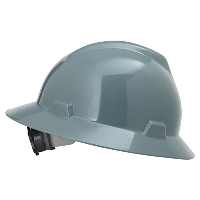MSA V-Gard® Protective Hats, Fas-Trac Ratchet, Hat, Gray
