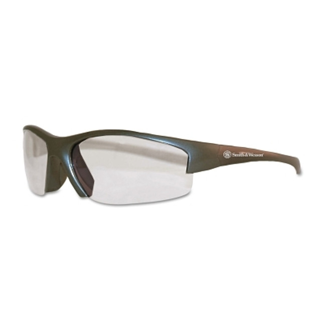 Kimberly-Clark Professional Smith & Wesson® Equalizer Safety Glasses, Clear Polycarbonate Lens, Uncoated, Gunmetal, Nylon Kimberly-Clark Professional Smith & Wesson® Equalizer Safety Glasses, Clear Polycarbonate Lens, Uncoated, Gunmetal, Nylon