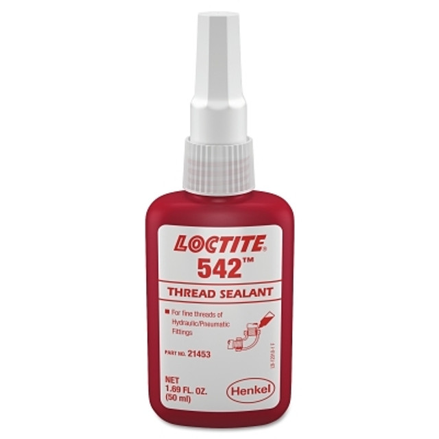 Henkel Corporation Loctite® 542™ Thread Sealant, Fine Threads, 50 mL Bottle, Brown Henkel Corporation Loctite® 542™ Thread Sealant, Fine Threads, 50 mL Bottle, Brown