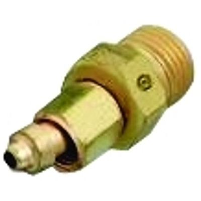 Western Enterprises Brass Hose Adaptor, 200 psig, Brass, B-Size (M)/ A-Size RH (F)