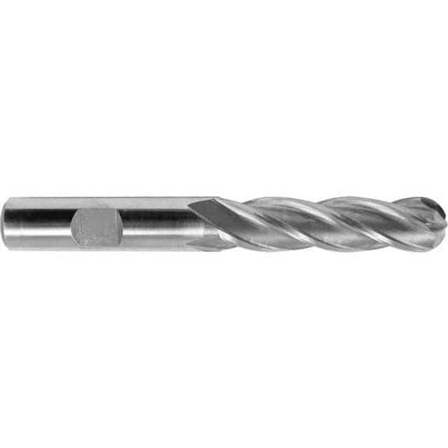 Melin Tool 11526 Ball End Mill: 0.875" Dia, 1.875" LOC, 4 Flute, Cobalt