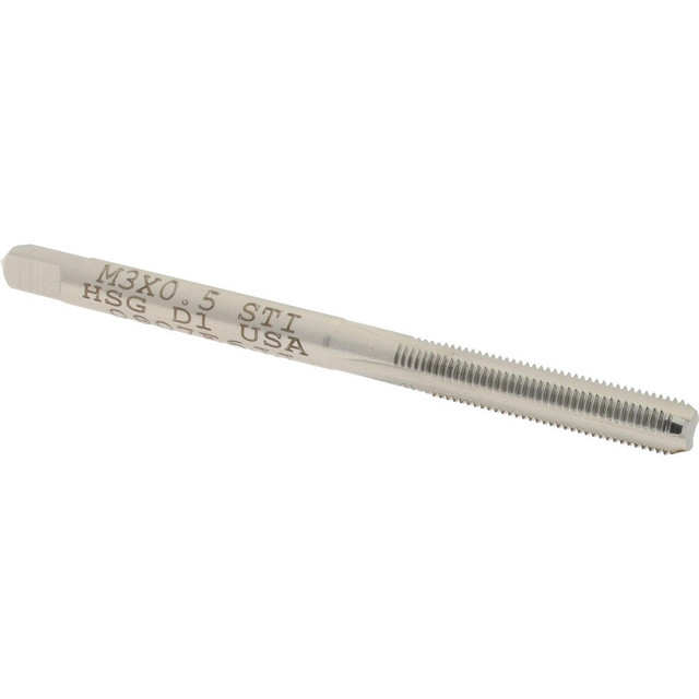 Hertel K007254AS Hand STI Tap: M3 x 0.5 Metric Course, D1, 3 Flutes, Bottoming Chamfer