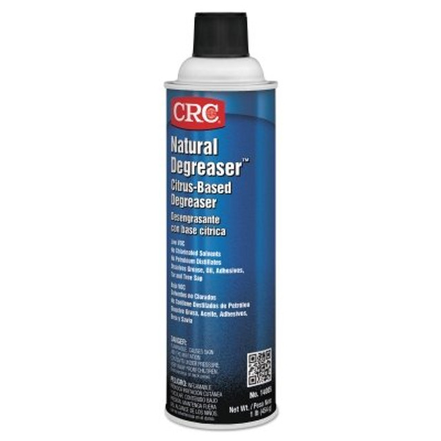 CRC® Natural Degreaser™ Citrus-Based Degreaser, 20 oz Aerosol Can, Citrus Odor