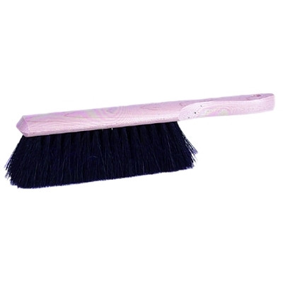 Weiler® Counter Duster, 8 in Wood Block, 2-1/4 in Trim L, Black Horsehair Fill