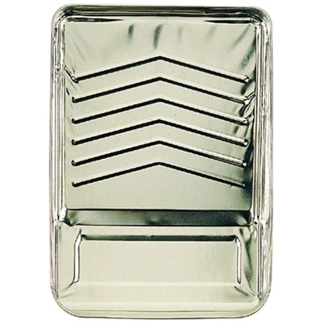 Linzer Metal Paint Tray, 1 qt, Ladder Lock Grips, Used with 7 in to 9 in Rollers