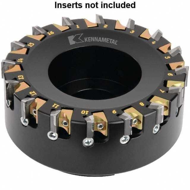 Kennametal 6044683 80mm Cut Diam, 27mm Arbor Hole Diam, 4.6mm Max Depth, Indexable Square-Shoulder Face Mill