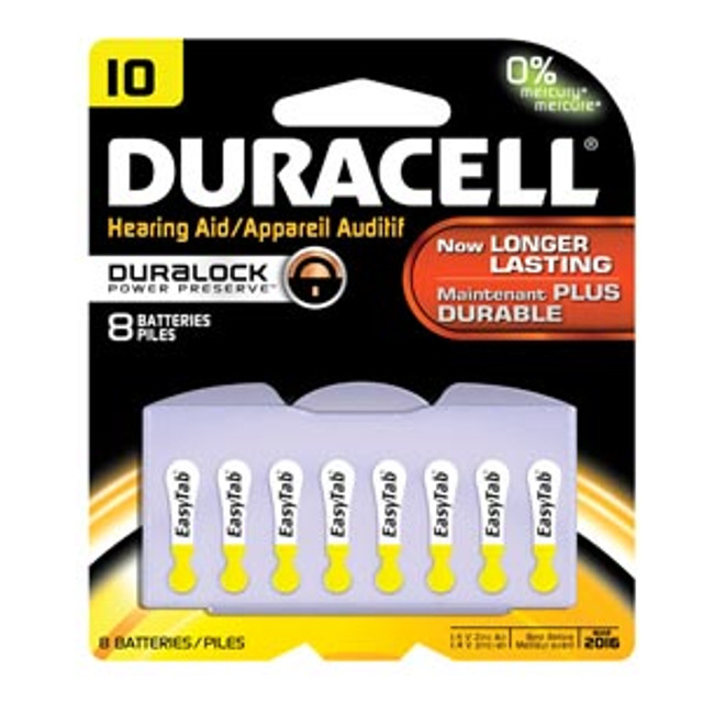 Duracell  DA10B8W Battery, Zinc Air, Size 10, 6pk, 6pk/bx (UPC# 66118) (Products are not for Private Household Markets; Products cannot be sold on Amazon.com or any other 3rd party site)