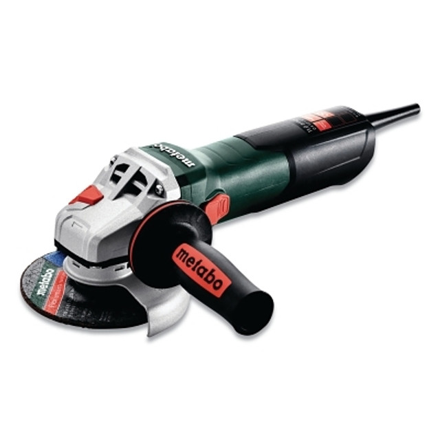 Metabo Small Angle Grinder, Quick, 4-1/2 in and 5 in dia, 11 A, 11000 RPM, On/Off Switch Metabo Small Angle Grinder, Quick, 4-1/2 in and 5 in dia, 11 A, 11000 RPM, On/Off Switch