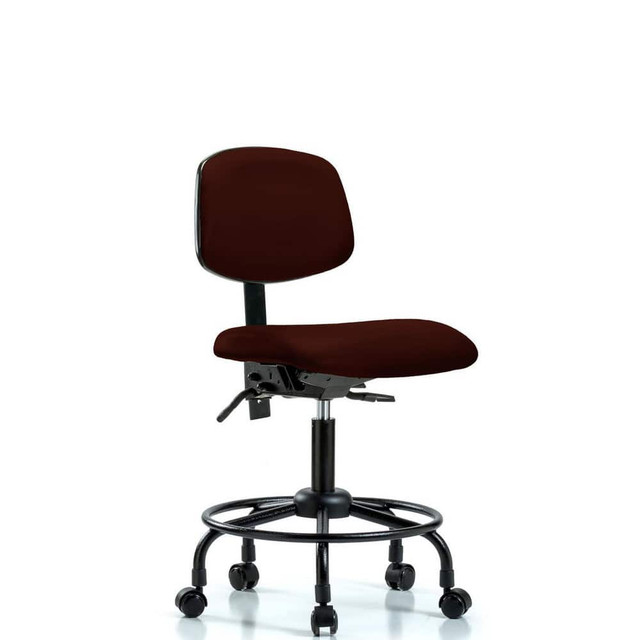 Blue Ridge Ergonomics MSC46251 Task Chair: Vinyl, Burgundy