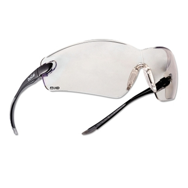 Bolle Bolle Safety Cobra Series Safety Glasses, HD Lens, Black/Gray Frame