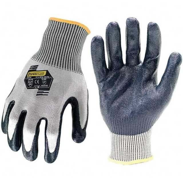 ironCLAD KKC4N-02-S Cut-Resistant Gloves: Size Small, ANSI Cut A4, ANSI Puncture 5, Nitrile, Series KKC4N