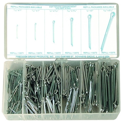 Precision Brand Cotter Pin Assortments, Steel