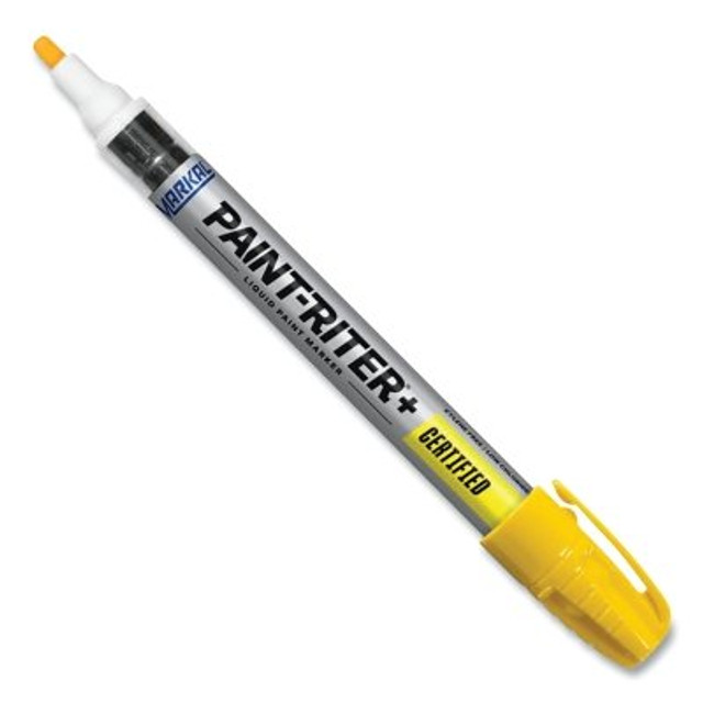 LA-CO Industries Inc Markal® Paint-Riter+ Certified Liquid Paint Marker, Yellow, 1/8 in Tip, Medium