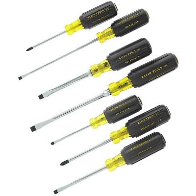 Klein Tools 7-Pc Cushion-Grip Screwdriver Set, Phillips/Slotted