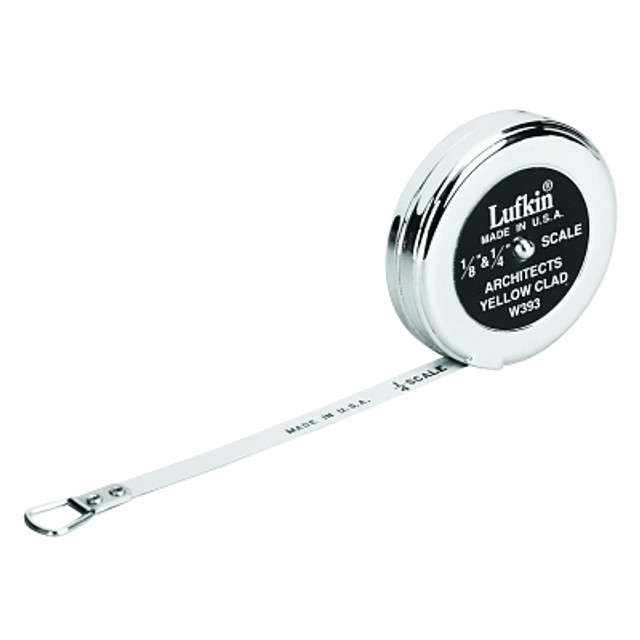 Apex Tool Group Crescent Lufkin® Architect's Pocket Scales, 1/4 in x 5 ft, 1/8 & 1/4 Architect's Scale