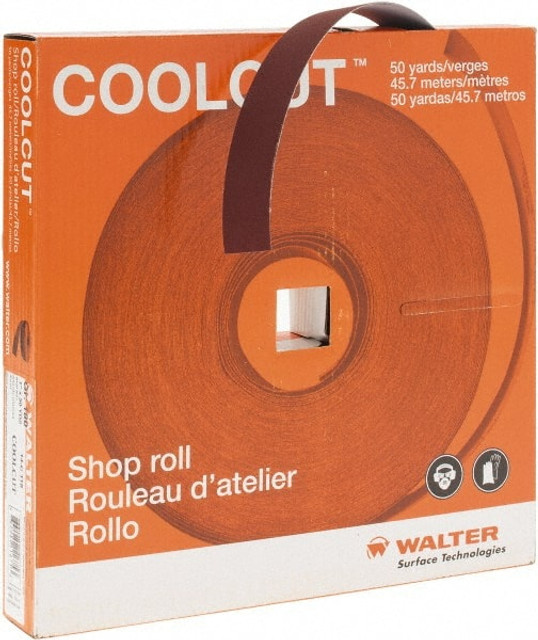 WALTER Surface Technologies 14C118 1" x 50 Yd 180 Grit Aluminum Oxide Shop Roll
