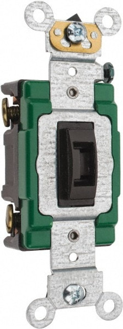 Leviton 3031-2L 1 Pole, 120 to 277 VAC, 30 Amp, Industrial Grade Toggle Wall Switch