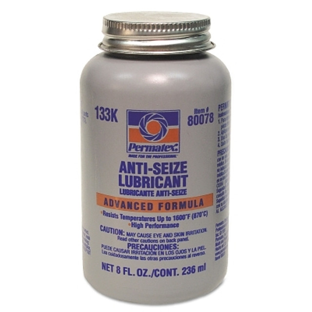 Permatex® 80078 Aluminum Anti-Seize Lubricant, 8 oz, Brush-Top Bottle