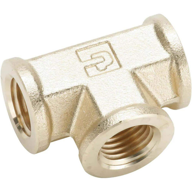 Parker 1203P-8 Industrial Pipe Female Tee: 1/2" Female Thread, FNPTF