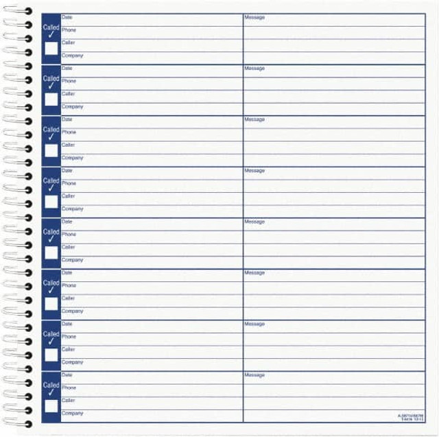 TOPS TOP4416 Voice Message Log Book: 800 Sheets, Legal Ruled, White Paper