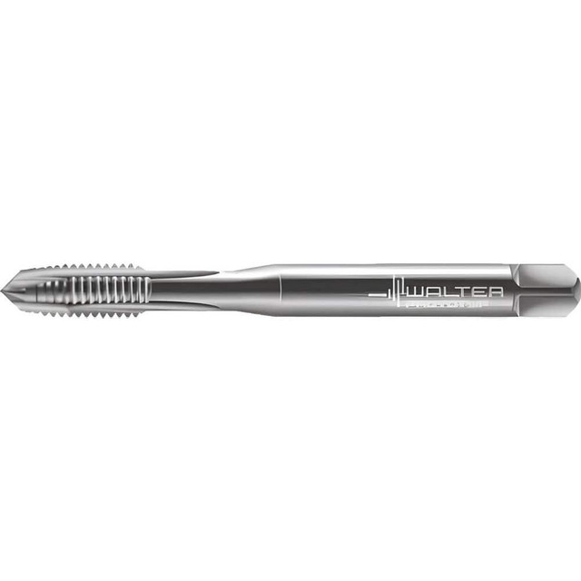 Walter-Prototyp 6476073 Spiral Point Tap: M2x0.4 Metric, 2 Flutes, Plug Chamfer, 6H Class of Fit, High-Speed Steel-E, Bright/Uncoated