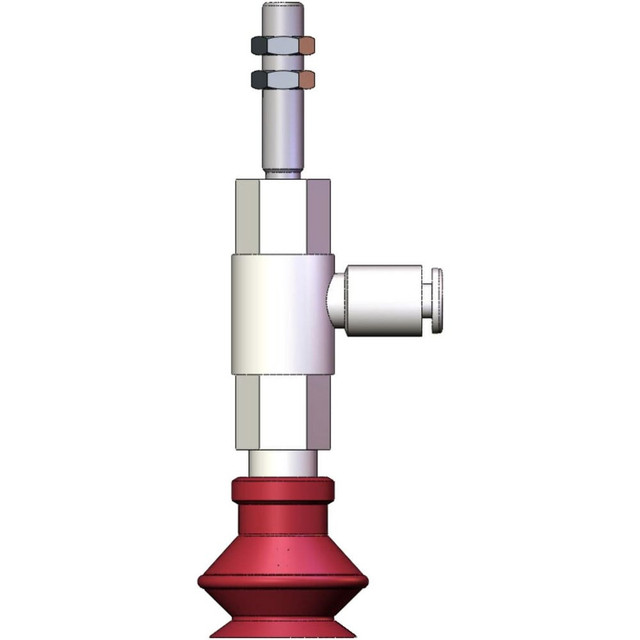 SMC PNEUMATICS ZPR20BS-04-A6 M6x1 Male Port, 20" Pad Diam, Bellows, Horizontal Vacuum Pad