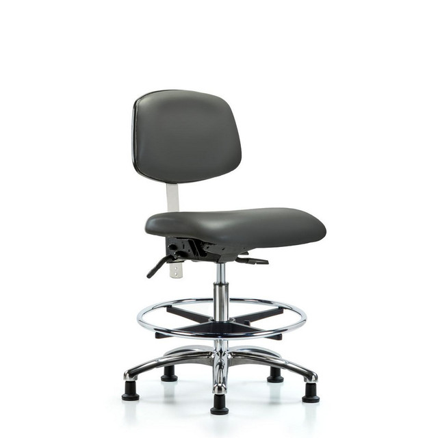 Blue Ridge Ergonomics MSC44066 Task Chair: Vinyl, Carbon