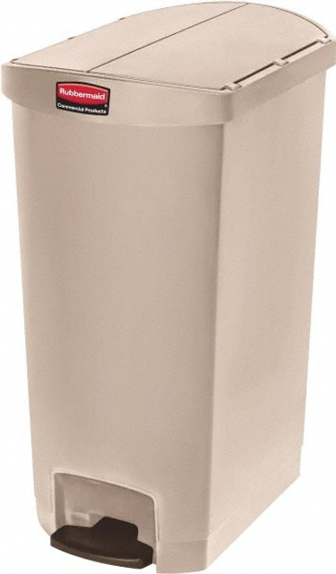 Rubbermaid 1883551 18 Gal Rectangle Unlabeled Trash Can