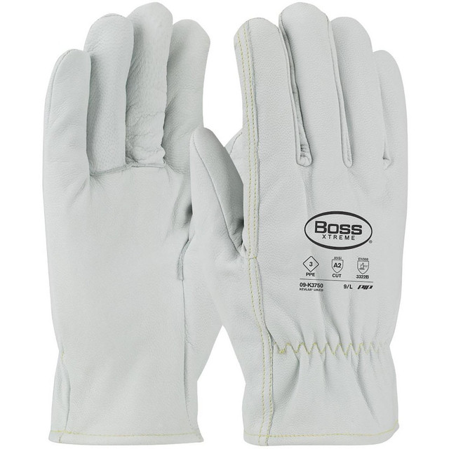 PIP 09-K3750/M Cut, Puncture & Abrasive-Resistant Gloves: Size M, ANSI Cut A2, ANSI Puncture 2, Kevlar