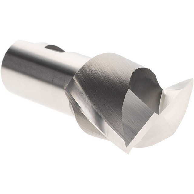 Hertel E2030200 Square End Mill: 2" Dia, 2 Flutes, 1-5/8" LOC, Cobalt, 30 ° Helix