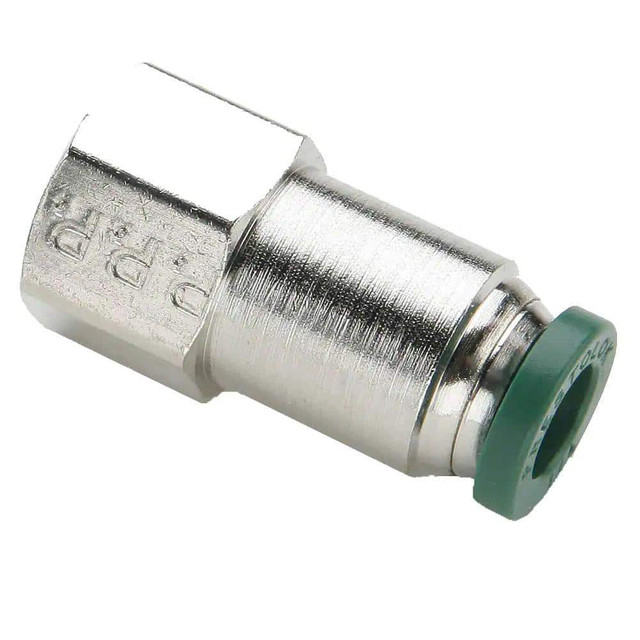 Parker 66PLP-3-2 Push-To-Connect Tube to Female & Tube to Female NPT Tube Fitting: Female Connector, 1/8" Thread, 3/16" OD