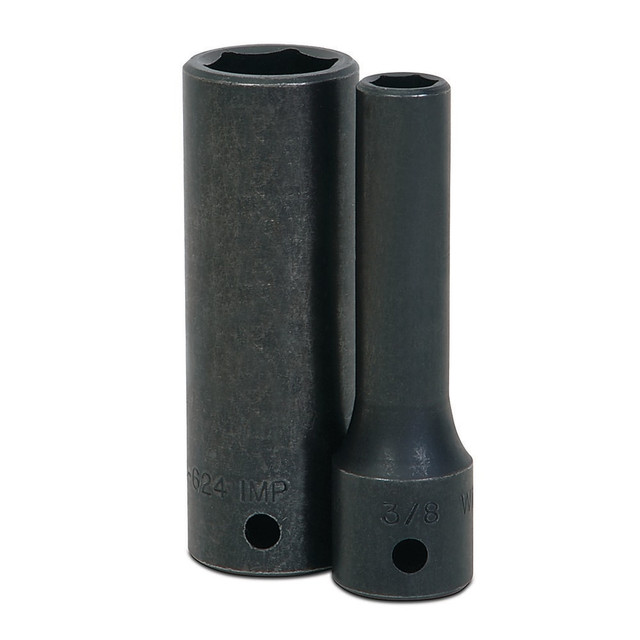 Williams 14-644 Impact Sockets; Socket Size (Decimal Inch): 1.375 ; Number Of Points: 6 ; Drive Style: Square ; Overall Length (mm): 88.9mm ; Material: Steel ; Finish: Black Oxide