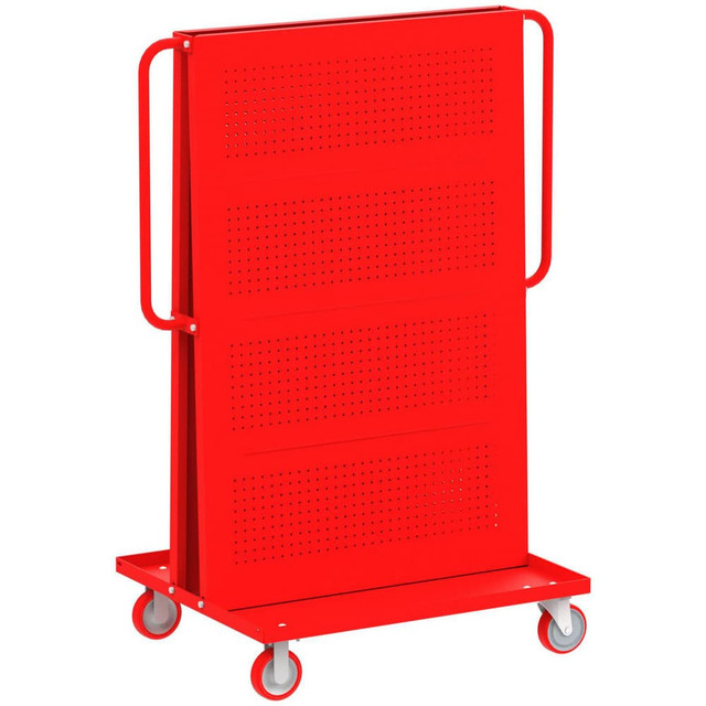 Valley Craft F89546R Mobile Work Stands; Stand Type: Mobile A-Frame Lean Tool Cart ; Stand Style: A-Frame ; Brake Type: Wheel Brake ; Leg Style: Fixed ; Load Capacity: 1000 ; Color: Red